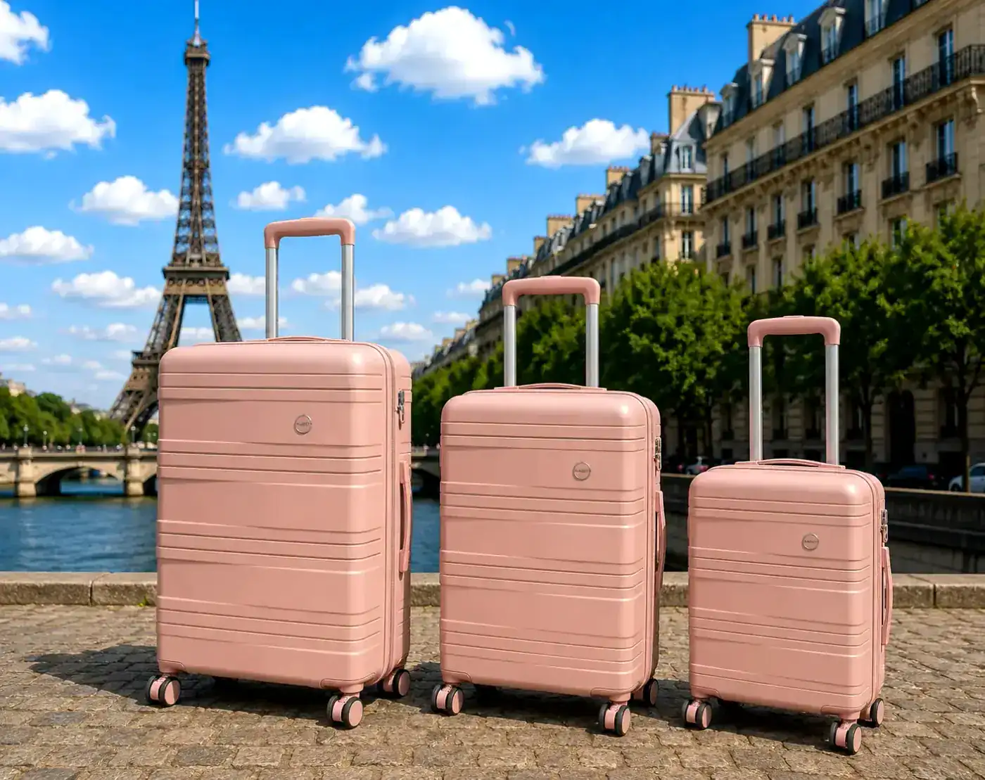 סט 3 מזוודות פרימיום NABET PARIS